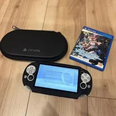 SONY PS Vita シルバー　 本体 PCH-2000 カバー付　ケース付