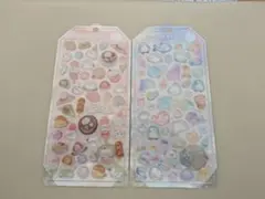 【正規品】ボンボンドロップシール　シマエナガ　海の生き物　 2シートセット