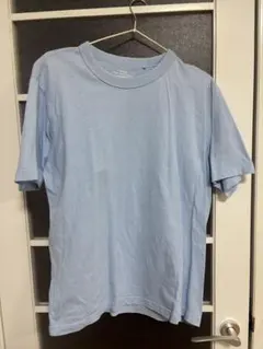 ライトブルー クルーネック Tシャツ Lサイズ