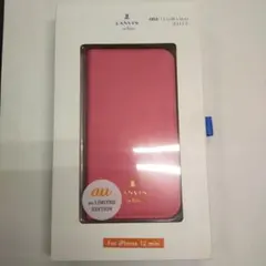 (B c29)LANVIN iPhone12 mini 手帳型ケース ピンクのサムネイル