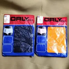 ORLY LAVIE ラビー メンズ ビキニ ブリーフ L 2枚 紺 オレンジ