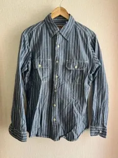 camco レイルロード ストライプ シャンブレーワークシャツ Largeのサムネイル