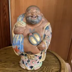 【特大42cm】招福布袋様 置物 北庵 木札 台座付 金運 七福神 開運 縁起物 特大42cm】招福布袋様 置物 北庵 木札 台座付 金運 七福神 開運 縁起物