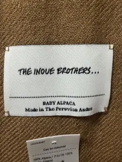 THE INOUE BROTHERS... ベビーアルパカ ストール