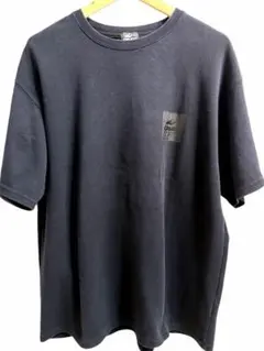 CAMP7 黒Tシャツ ワンポイント メンズ M 半袖 シンプル バックプリント
