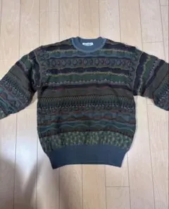 VINTAGE ヴィンテージ ニット セーター 総柄 3D