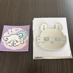 ちいかわらんど ノベルティ おかおミラーステッカー モモンガ