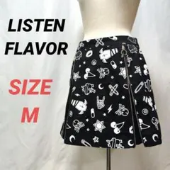 LISTEN FLAVOR　リッスンフレーバー　総柄スカート　ゴスロリ　スカルのサムネイル