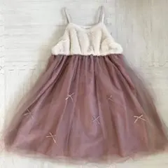 アプレレクール　ファービスチェチュールキャミワンピース　120