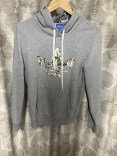 adidas TOPSHOP グレー パーカー 猫 サイズS