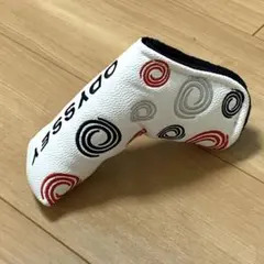 ★オデッセイ　ドットピン型パターカバー★ホワイト　開閉マグネット