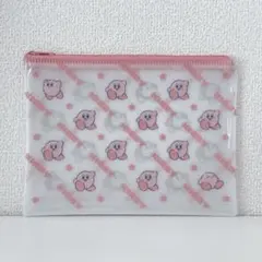 【未使用品】星のカービィ フラットジップポーチ カービィ ワドルディ