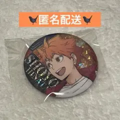 【新品】ハイキュー 缶バッジ ホログラム ビスケット　烏野高校　日向翔陽