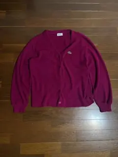 Made in usa Lacoste マゼンタ カーディガン 2Aのサムネイル