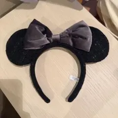 東京ディズニーリゾート カチューシャ ブラック ツイード
