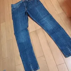 H＆M スキニーデニム 裾スリット ストレッチ 29 LL 状態良好