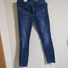 スリムストレートデニム 26 ダークブルー