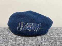 グラフィティ刺繍 ダークブルー ベレー帽