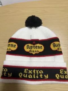 Supreme Brand ボンボン付きニット帽