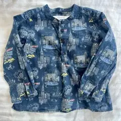 値下げ☆Bonpoint ネイビー シャツ 18M