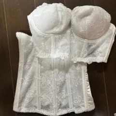 BESEANVIU ホワイト コルセットブラ