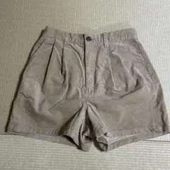 GU コーデュロイ　ショートパンツ　ベージュ