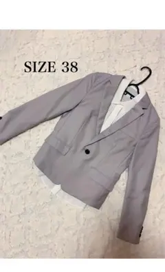 【美品✨】ROPE PICNIC テーラードジャケット　ライトグレー