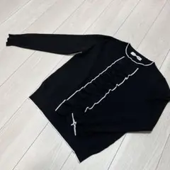 【美品】PICCIN ピッチン パイピング フリル トップス ブラックMのサムネイル