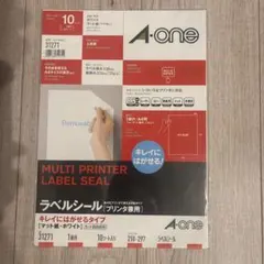 A-one マルチプリンタ ラベルシール 1面付/24面付