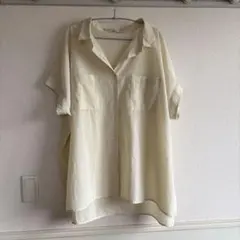 earth music&ecology 半袖シャツ アイボリー