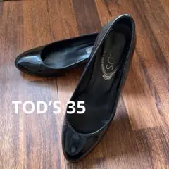 TOD’S 黒エナメルパンプスのサムネイル