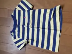 Ralph Lauren Tシャツ 2T 青と黄色のストライプ