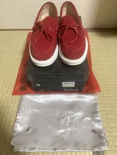 GIUSEPPE ZANOTTI モカシン レッド スエードのサムネイル
