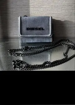DIESEL ディーゼル 折り財布 デニム チェーン ショルダー アウトドア