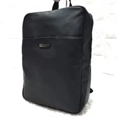 【極美品】エルメネジルドゼニア A4 リュック PVCレザー 黒 バックパック 極美品】エルメネジルドゼニア A4 リュック PVCレザー 黒 バックパック