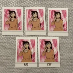 名探偵コナン ぱしゃこれ vol.6 カード 箔押し 毛利蘭 ５点セット