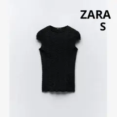 テクスチャー Tシャツ ZARA サマーニット レディース ザラ