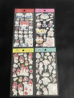 トコロコムギ×サンリオキャラクターズ　ステッカー4枚セット