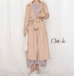 Cheek新品タグ付き 着流しトッパートレンチコート ベージュ