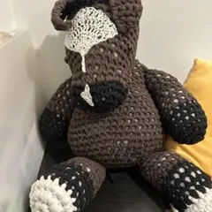 ハンドメイド あみぐるみ 馬 ぬいぐるみのサムネイル