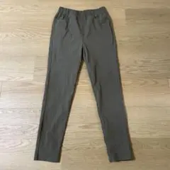 ストレッチスリムパンツ　S カーキ