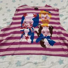 VanaVana ノースリーブ Tシャツ ボーダー柄のサムネイル