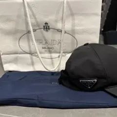 PRADA ブラック ナイロンキャップ 専用袋付きのサムネイル