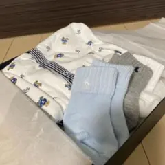 ラルフローレン　カバーオール・ソックスセット 9M