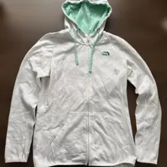 【希少配色】ノースフェイス フルジップ パーカー Mホワイト×ミントグリーン