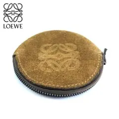 LOEWE ロエベ スエード コインケース 丸型 - メルカリ
