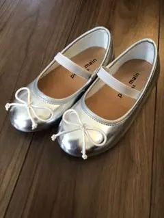 シルバー バレエシューズ キッズ フォーマル