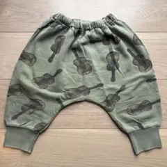 ボボ　ギター柄オリーブグリーンパンツ 18-24ヶ月