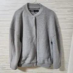 【XS】ZARA ザラ ビッグシルエット ボンバージャケット