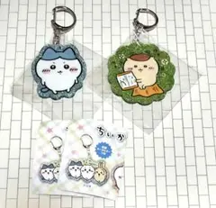 ハチワレ・くりまんじゅう ラメアクリルキーホルダー5